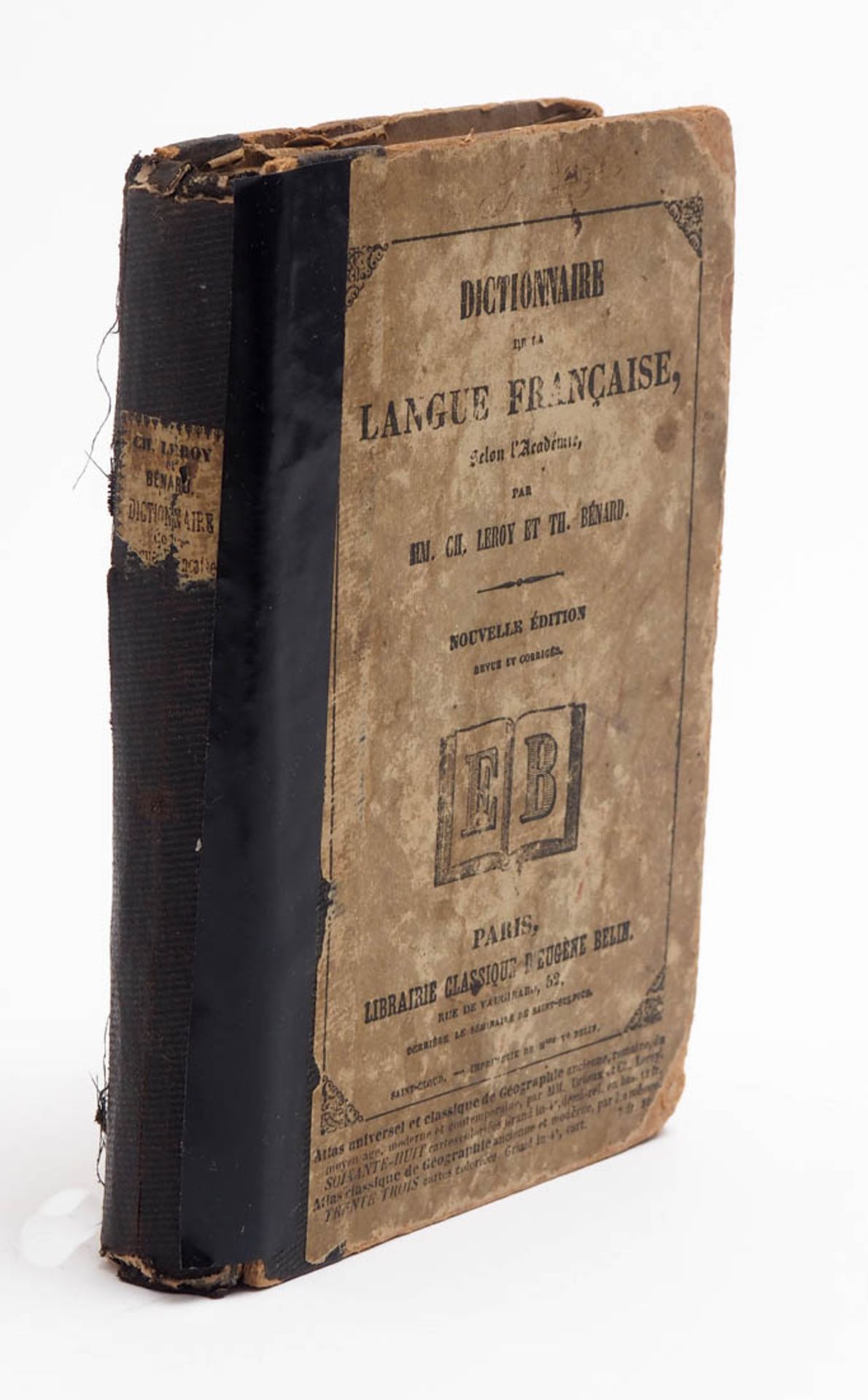 Französisches Wörterbuch Leroy und Bénard: Dictionnaire de la langue francaise, Belin, Paris 1860.
