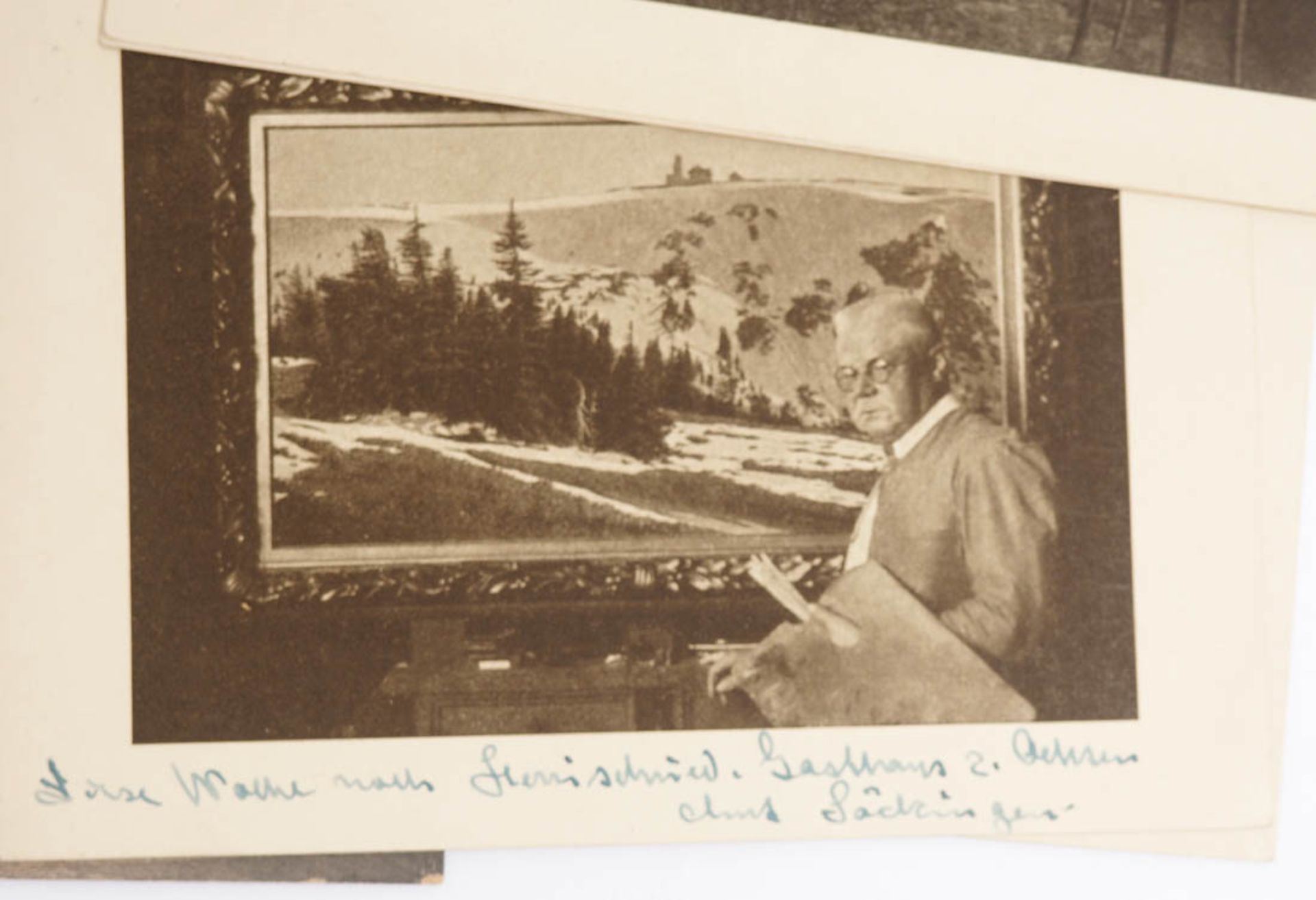 Konvolut Postkarten, Hermann Dischler Sechs mit Ansichten aus Dischlers Haus in Hinterzarten, fünf - Bild 4 aus 5