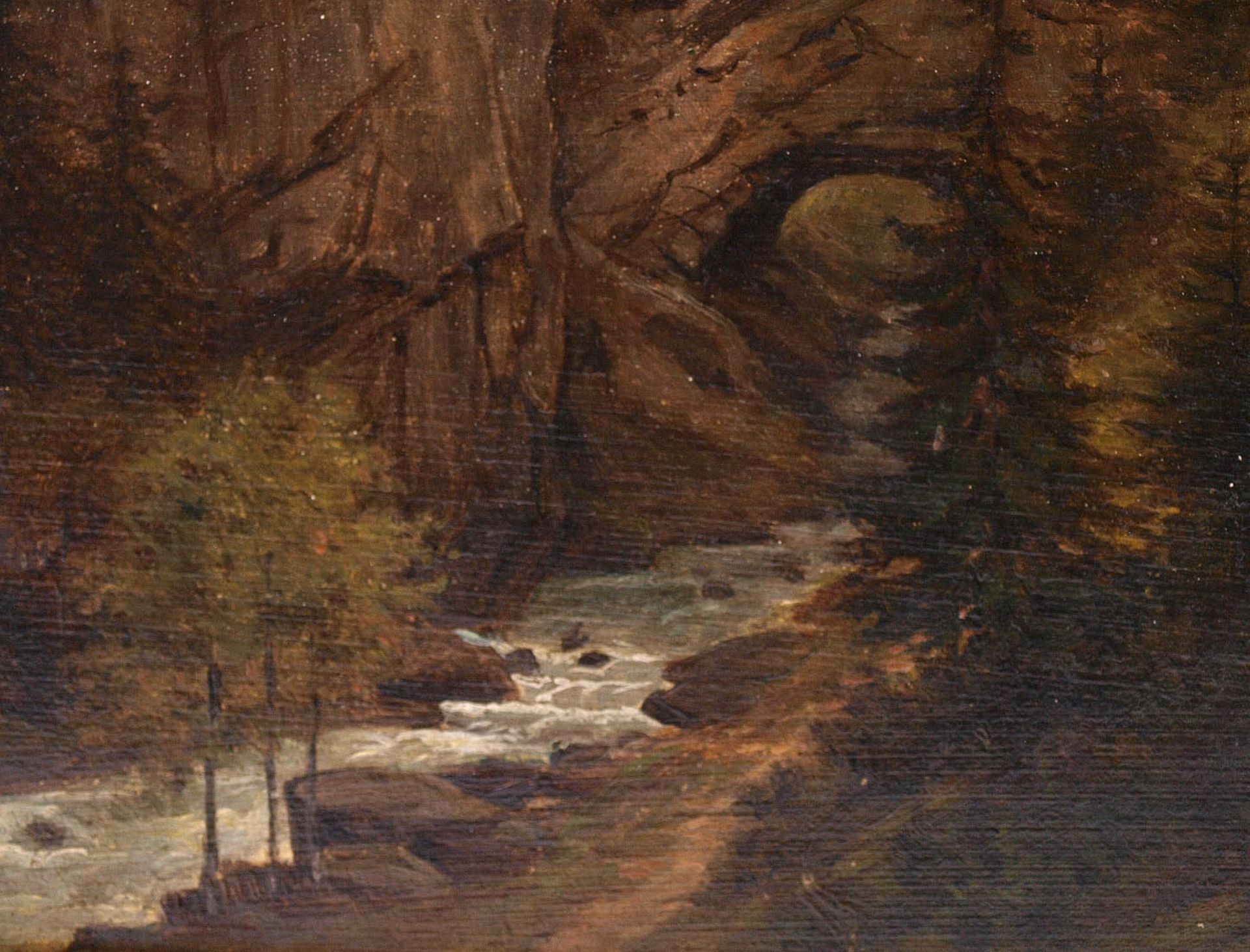 Heinefetter, Johann Baptist, 1815 Mainz - 1902 Baden-Baden Schwarzwaldlandschaft unter gewittrigem - Bild 6 aus 12