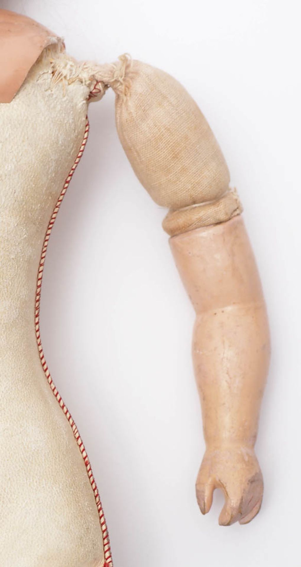 Puppe, Schildkröt, um 1900 Kopf aus Kunststoff, Körper und Beine aus Leder, Arme aus Stoff und - Image 8 of 11