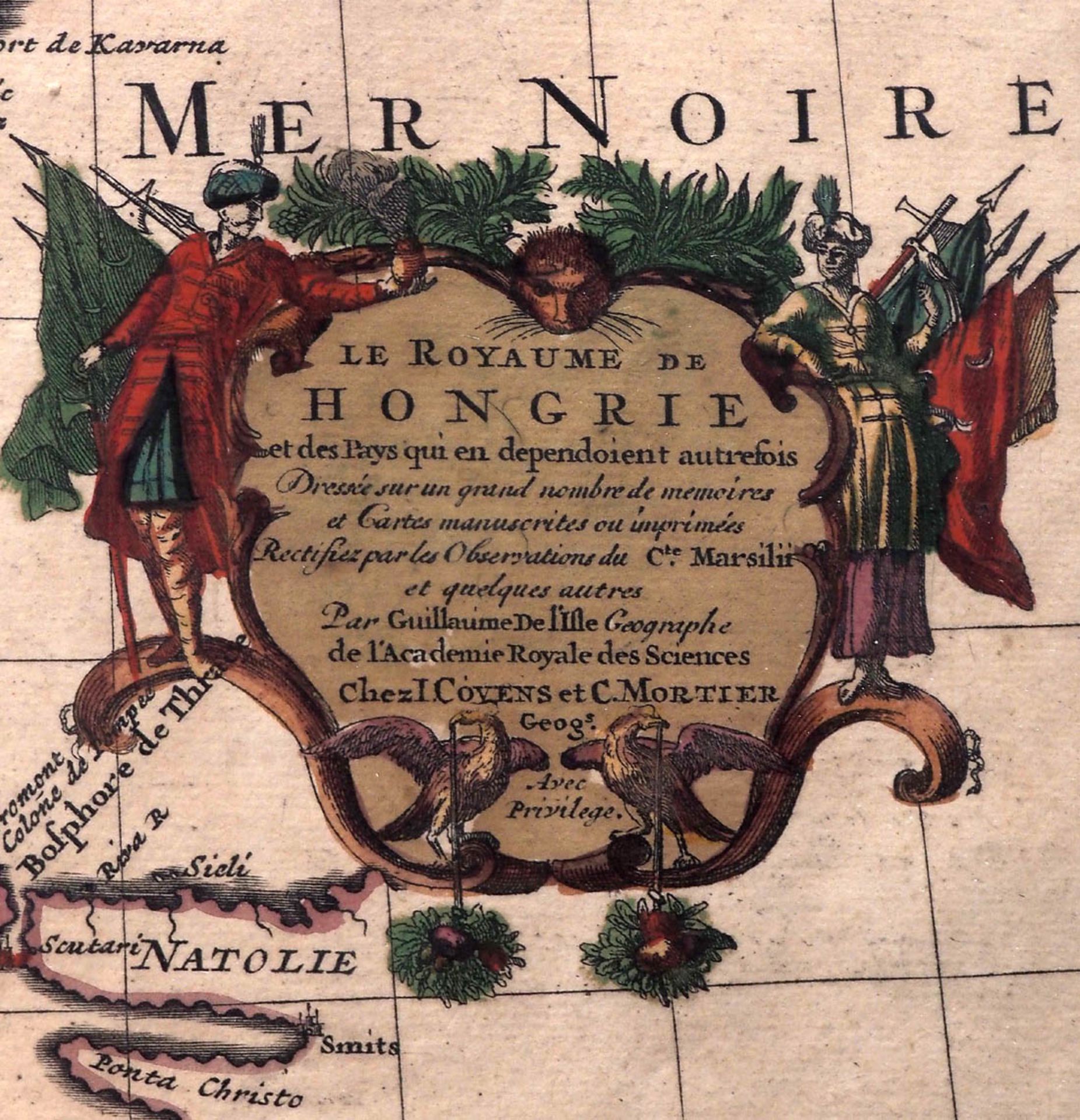 Covens, Jean und Mortier, Pierre Landkarte des Balkans mit angrenzenden Gebieten, nach 1721 (Ungarn, - Image 3 of 8