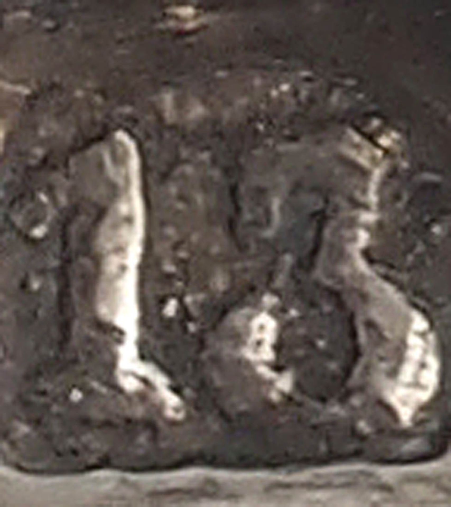 Zucker- und Sahnegarnitur, süddeutsch, um 1840 Ovale Deckeldose auf vier reliefierten Beinen mit - Image 3 of 7