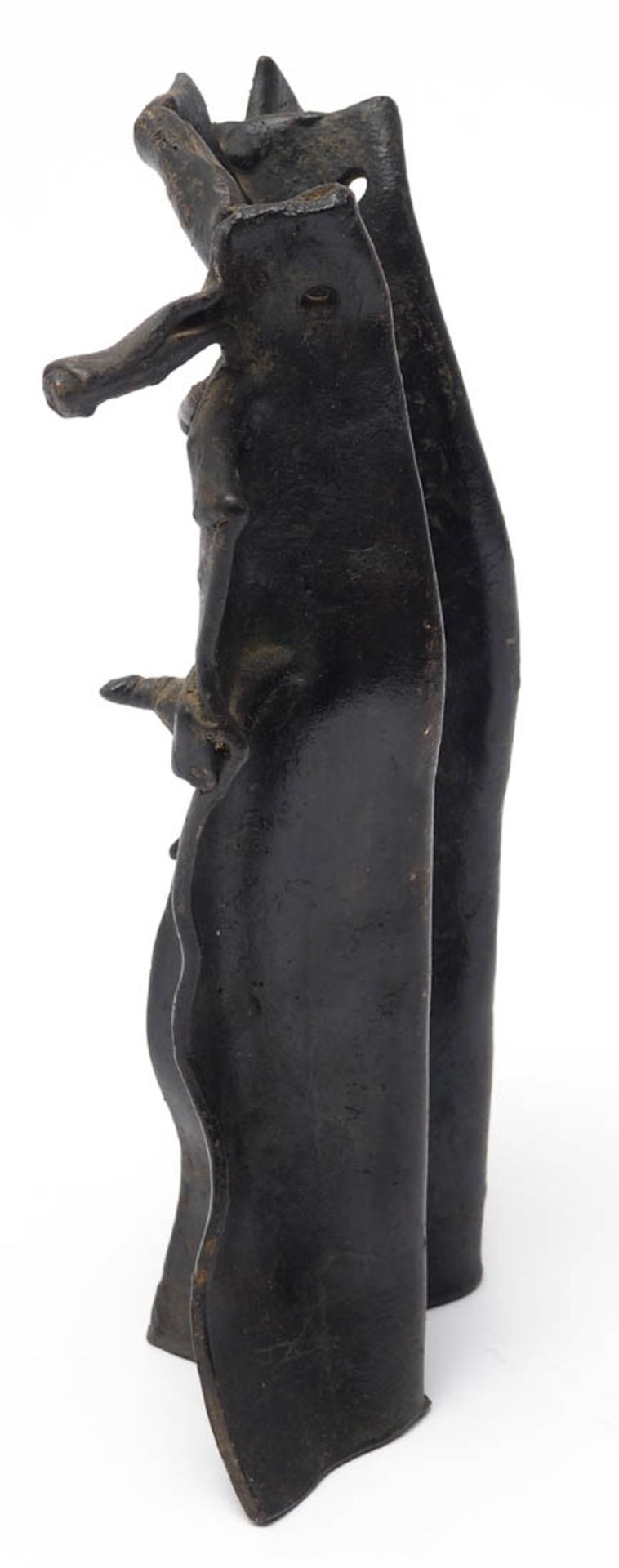 Unbekannter Künstler Paar Nonnen. Bronze, schwarz patiniert. H.24cm. - Bild 2 aus 3