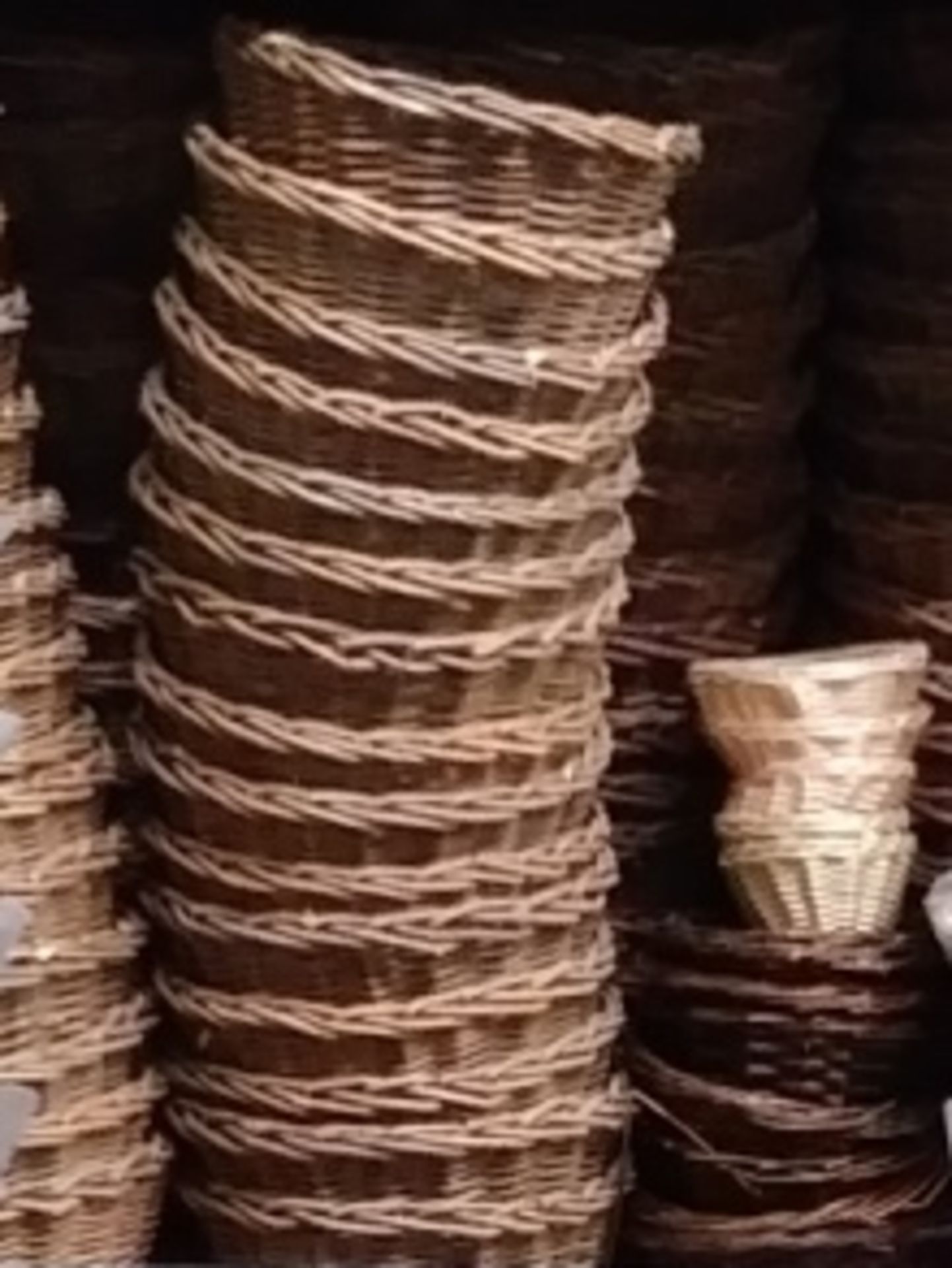 ASSORTED WICKER BASKETS (INCLUDES 450 BASKETS) - Image 3 of 3