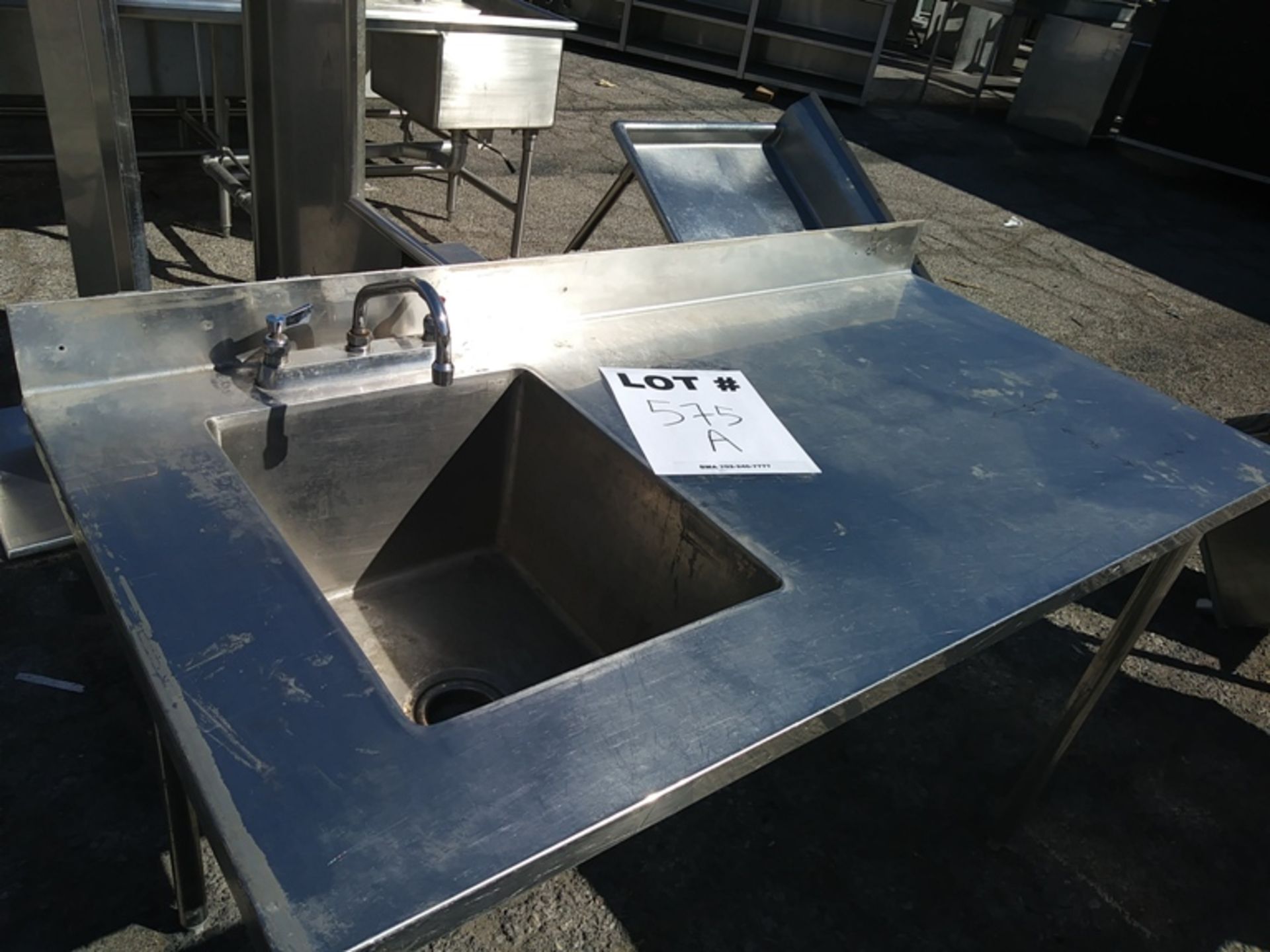 5FT LONG STAINLESS STEEL SINK