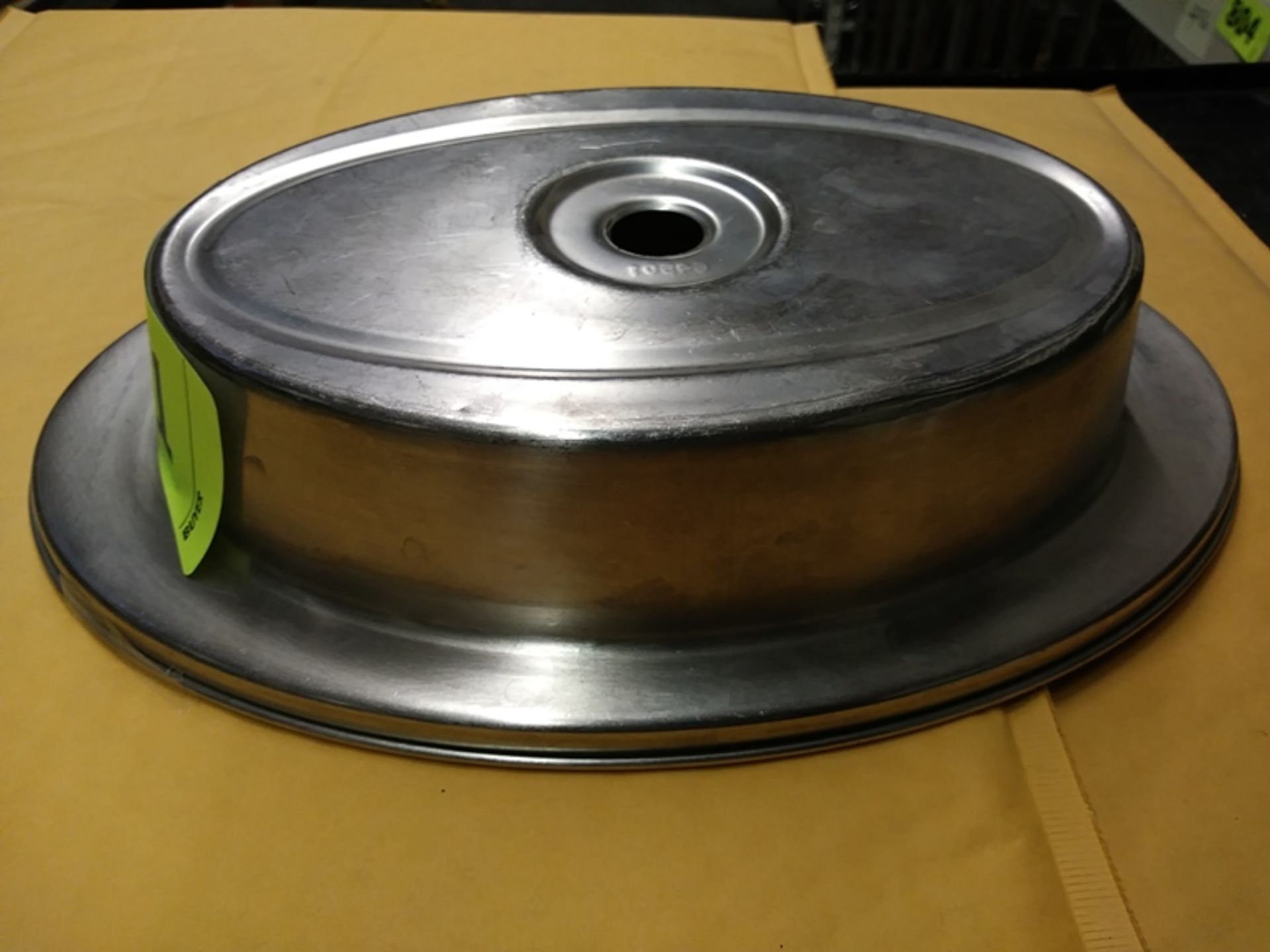 9.5" X 14" OVAL STAINLESS STEEL PLATE COVERS (INCLUDES QTY: 24)
