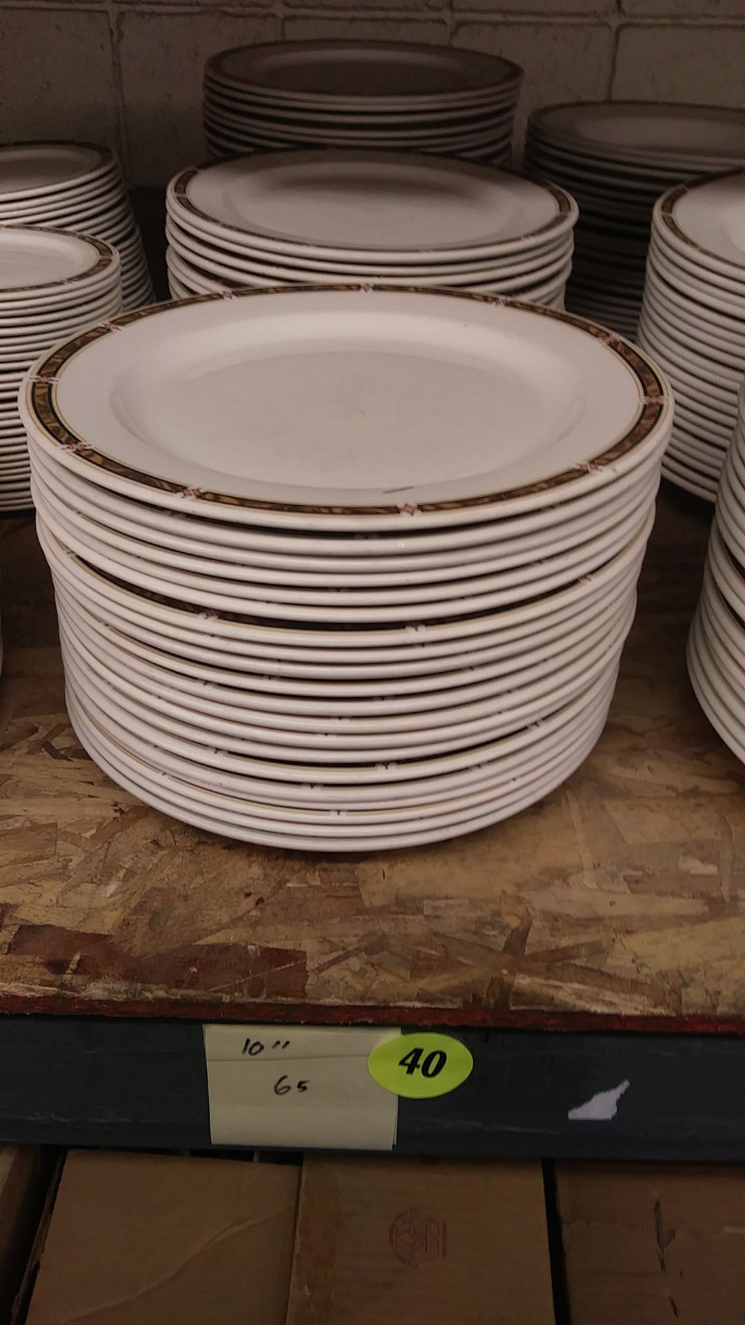 10" STEELITE PLATE (includes QTY 65 in this lot) - Image 2 of 2