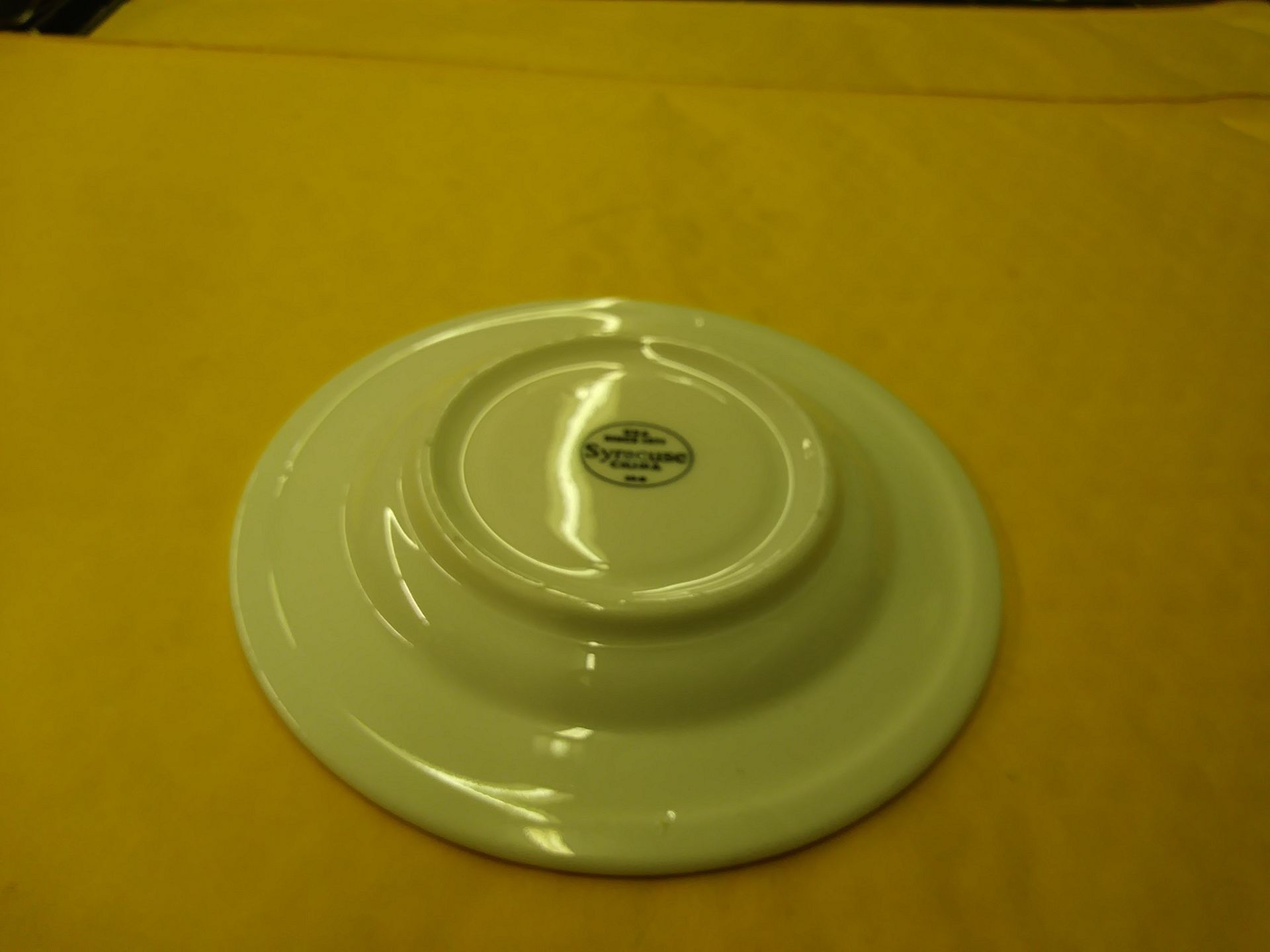 5.75" SYRACUSE SAUCER (35D) (includes QTY 341 in this lot) - Image 3 of 4