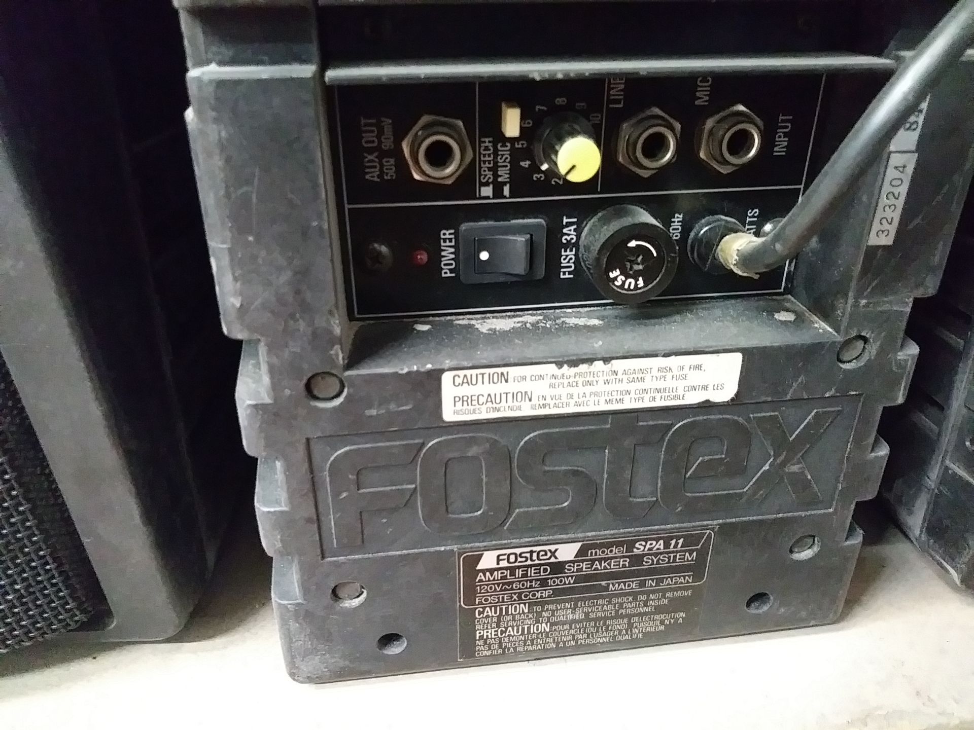 FOSTEX SP11 PA AUDIO SYSTEM - Image 2 of 5
