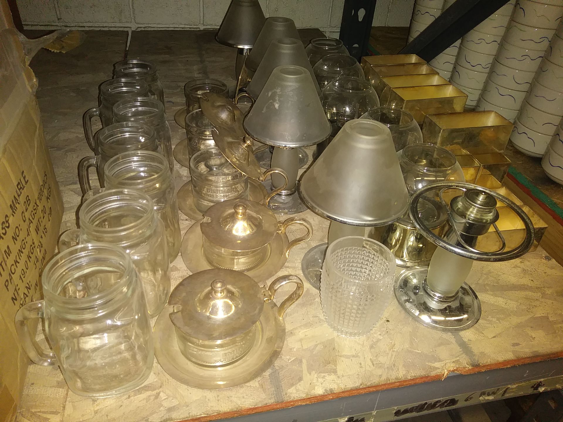 ASSORTED CANDLE HOLDERS (includes approx 13 candle holders)