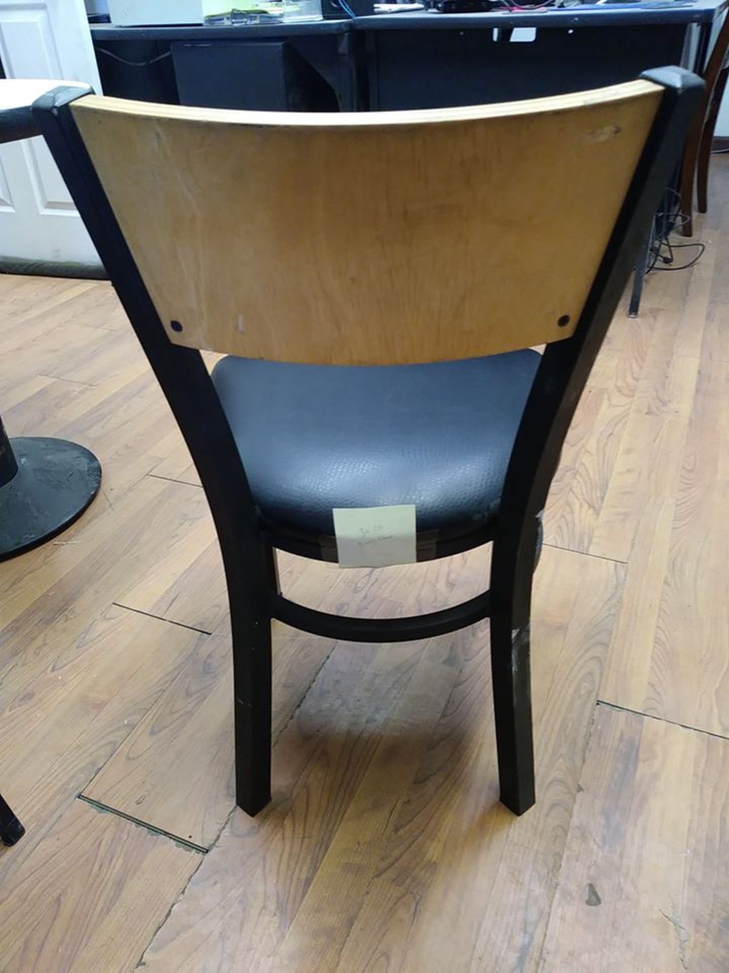 WOODEN / BLACK METAL FRAME DINING CHAIRS BY MTS SEATING (QTY X YOUR BID) - Image 3 of 3