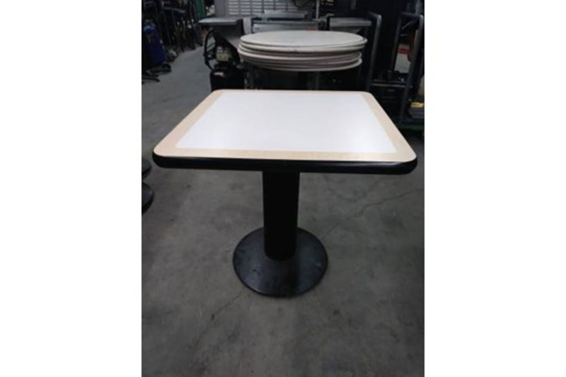 SQUARE TOP RESTAURANT TABLES - 30" HEIGHT (QTY X YOUR BID)
