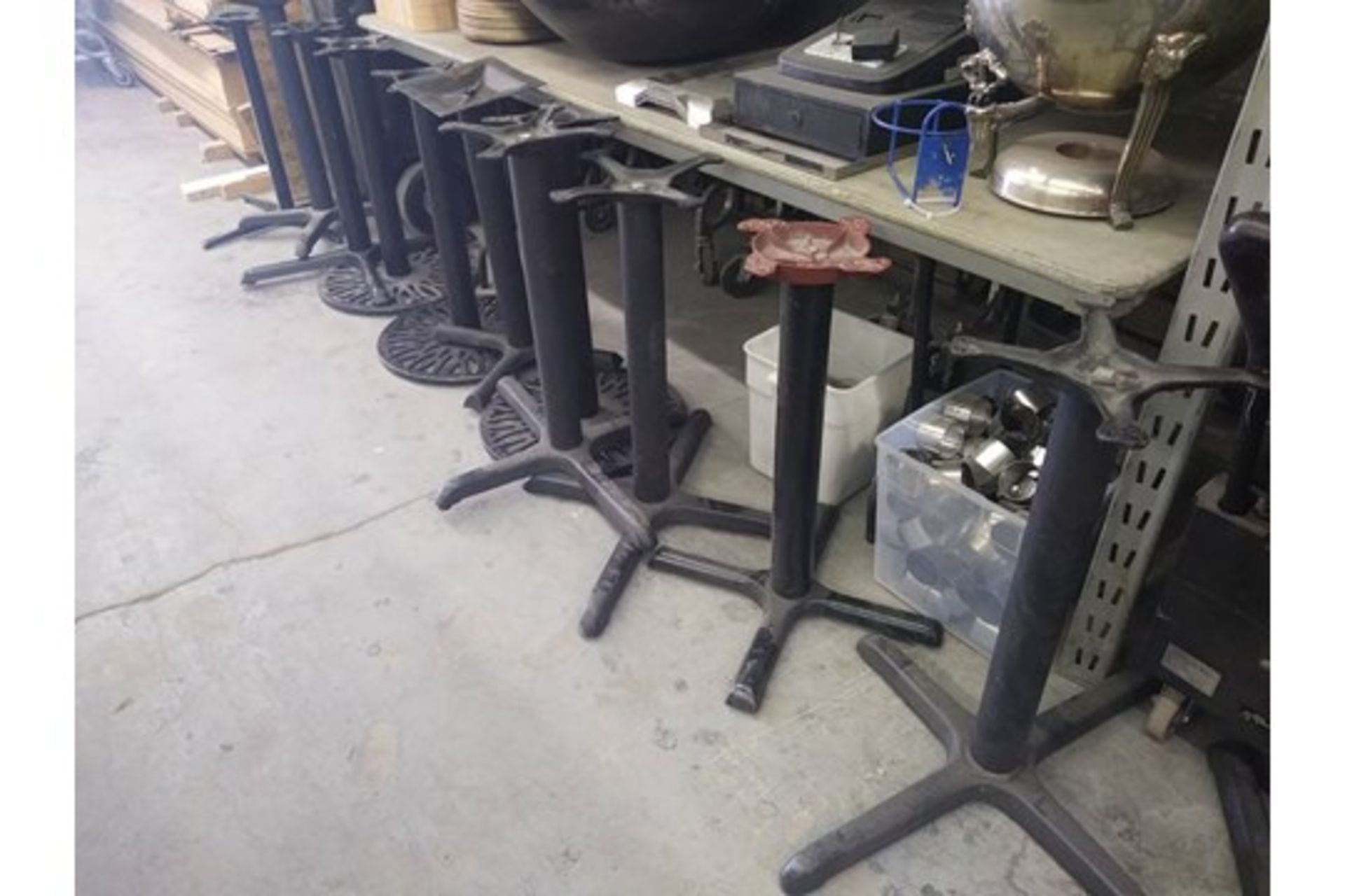 30" TALL METAL HEAVY DUTY TABLE BASES - Image 2 of 2