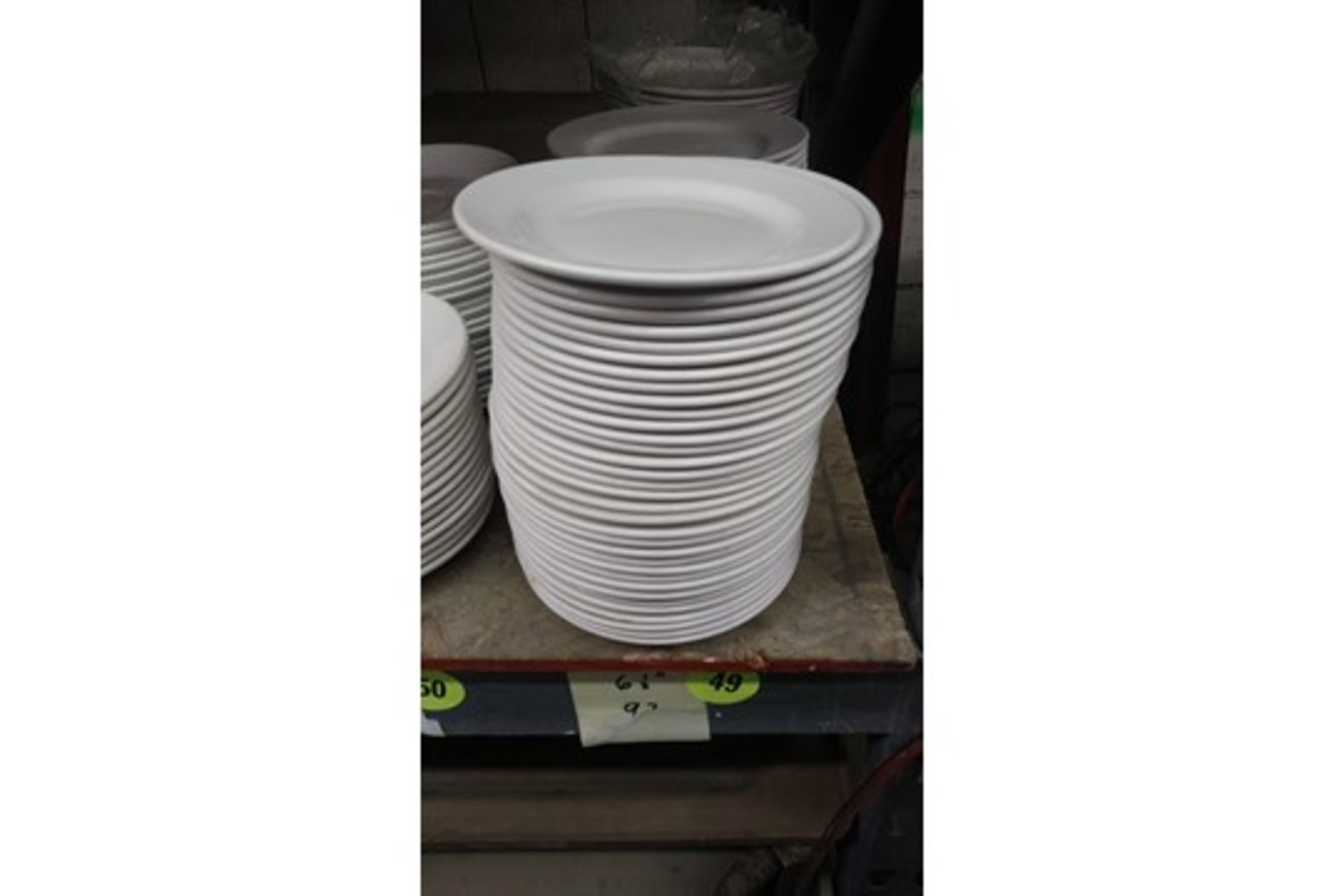6.5" STEELITE PLATE (includes approx QTY 92 in this lot) - Image 2 of 2