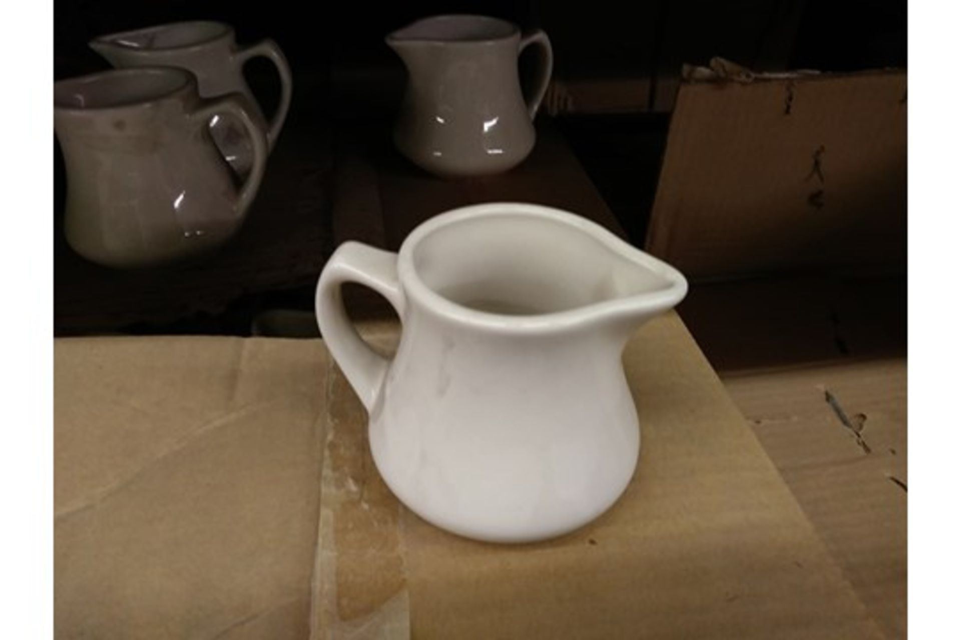 4" CREAM JUG 8.5 OZ. (includes approx QTY 100 in this lot) - Image 2 of 3