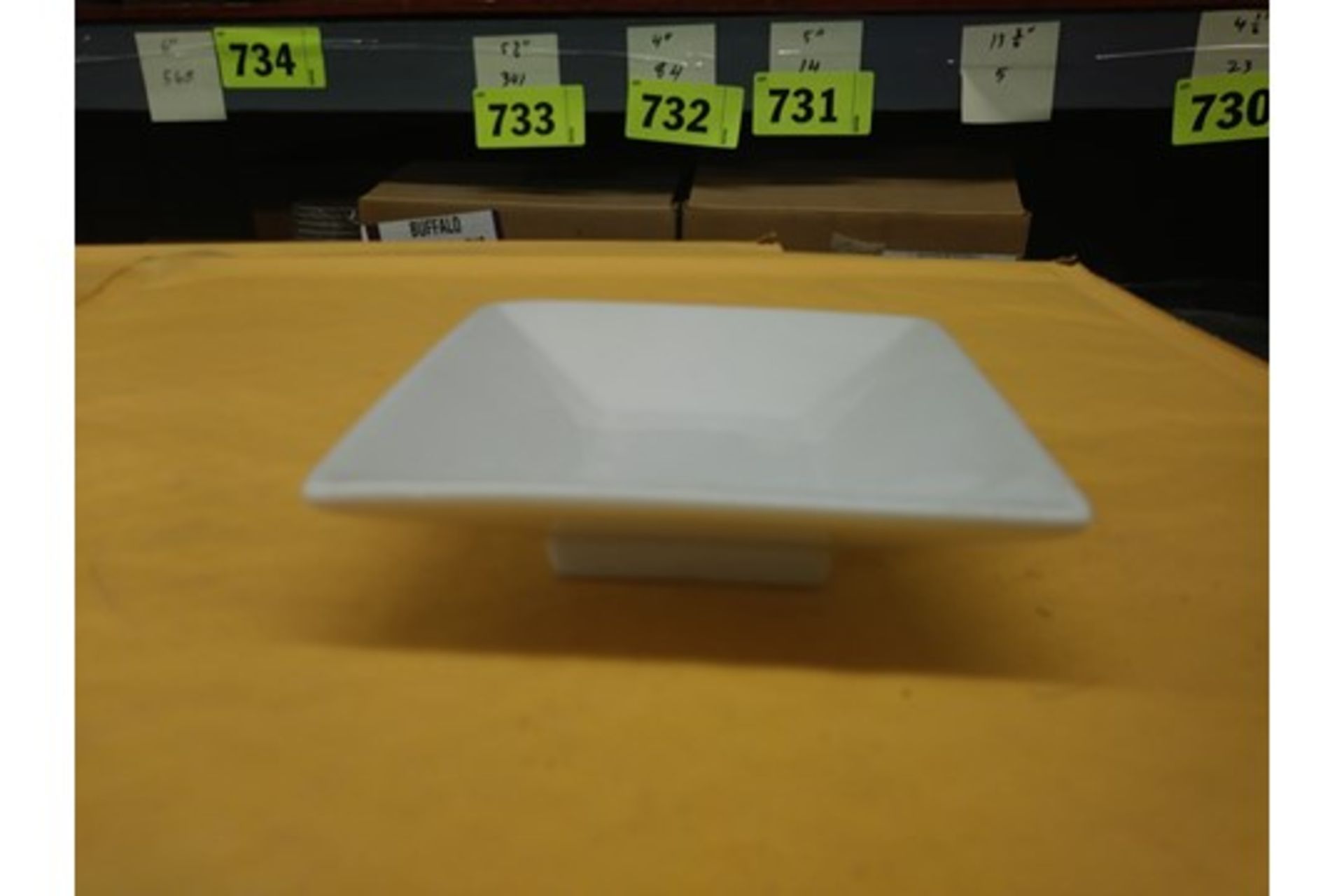 4.5" BUFFALO BRIGHT WHITE DISH (F801A-14) (includes approx QTY 23 in this lot) - Image 2 of 5