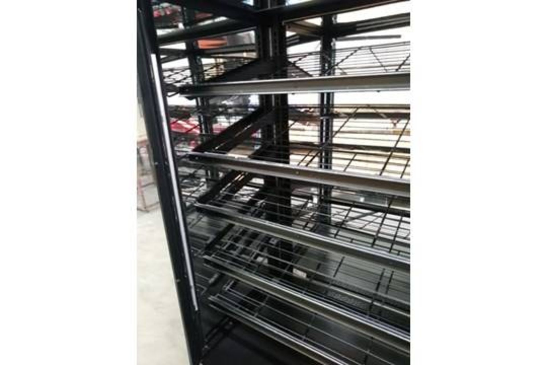 6FT TALL BLACK GLASS DOOR DELI CASE - Image 4 of 5