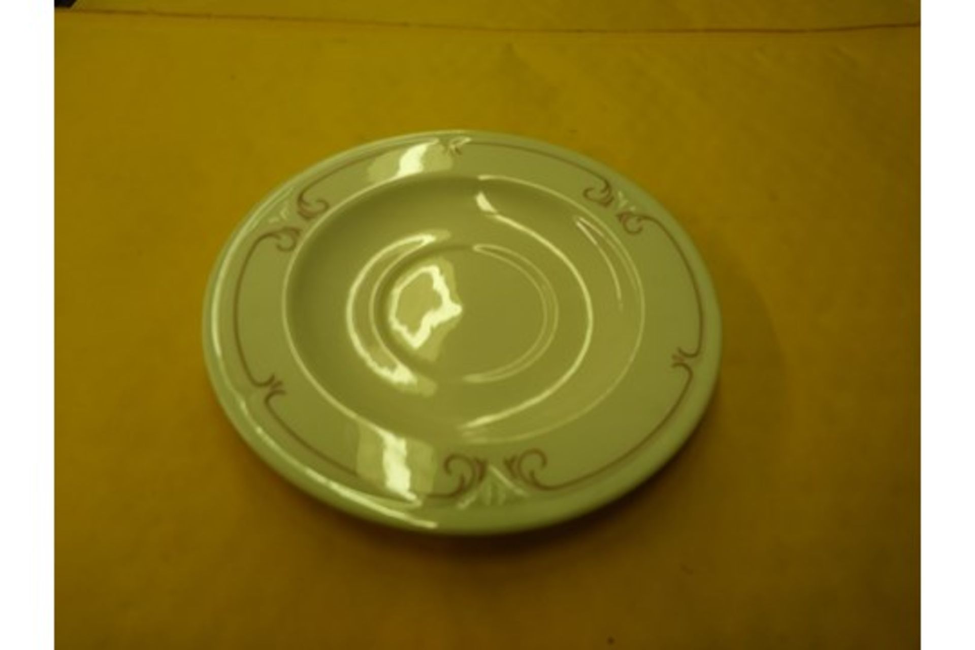 5.75" SYRACUSE SAUCER (35D) (includes approx QTY 341 in this lot) - Image 3 of 3