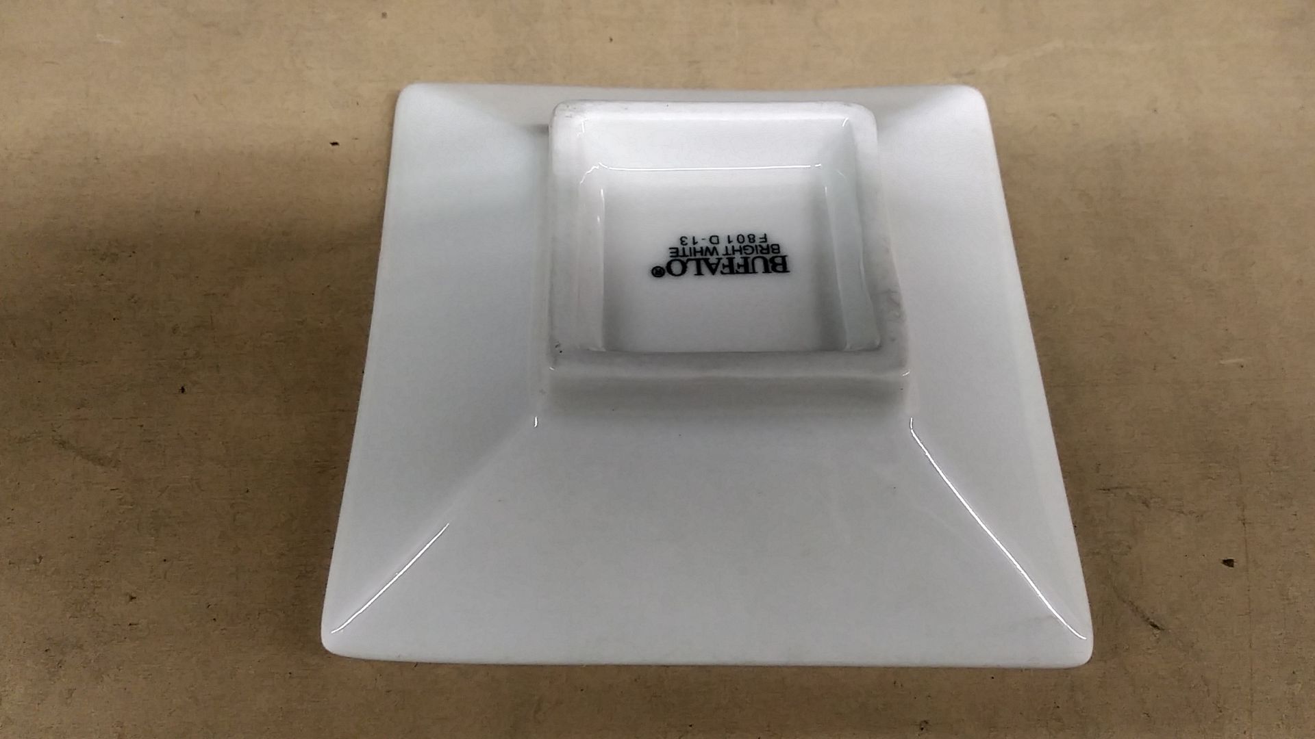 4.5" SQUARE DISHES BY BUFFALO BRIGHT WHITE COLOR (INCLUDES QTY 20) - Image 2 of 3