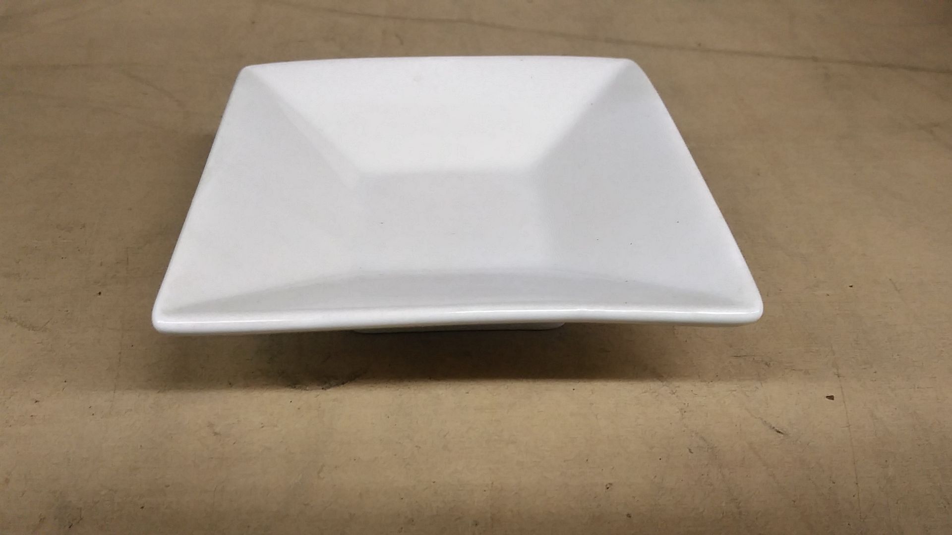 4.5" SQUARE DISHES BY BUFFALO BRIGHT WHITE COLOR (INCLUDES QTY 20)