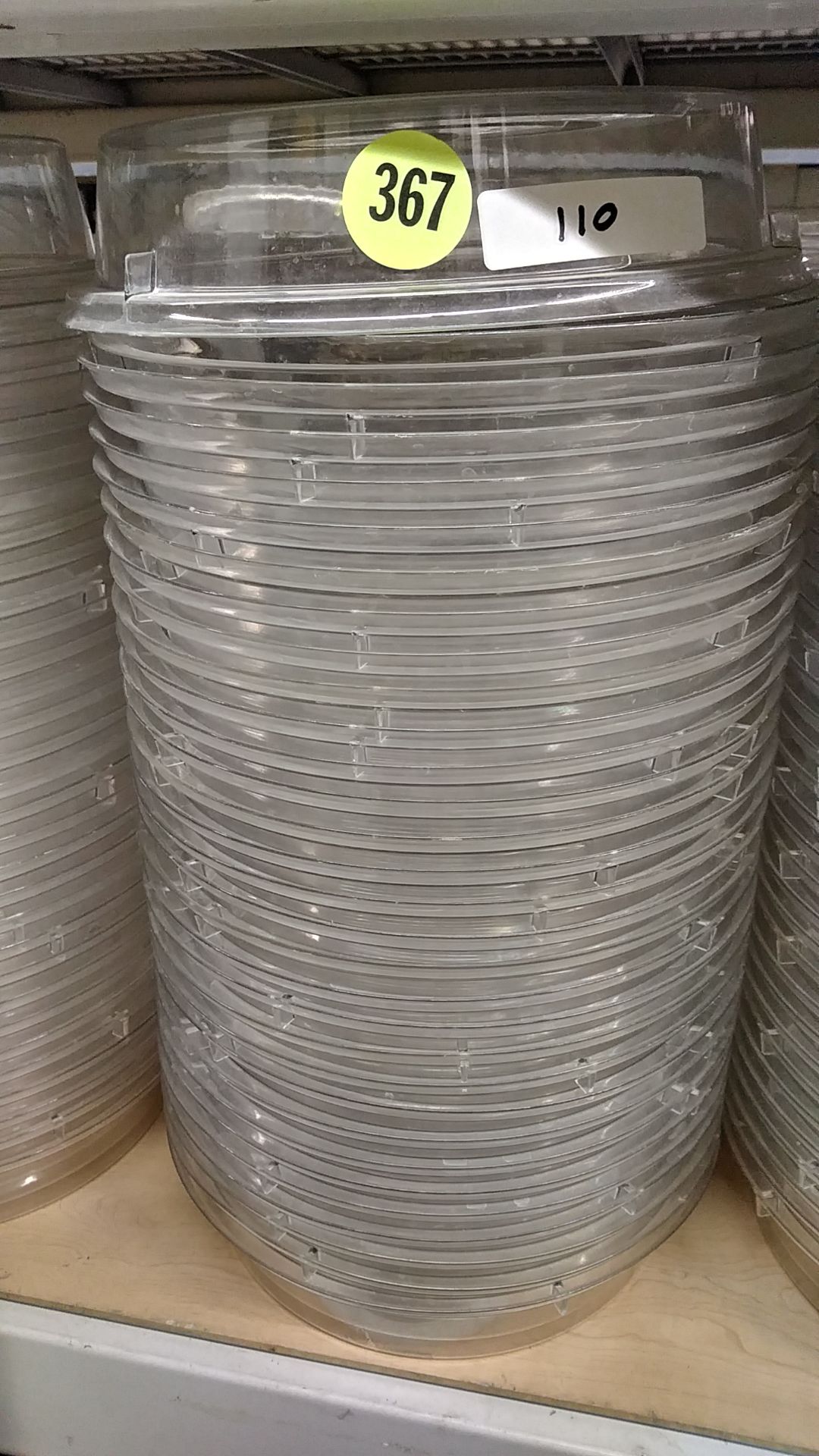 12" PLASTIC PLATE COVERS (including QTY 110) - Image 3 of 3