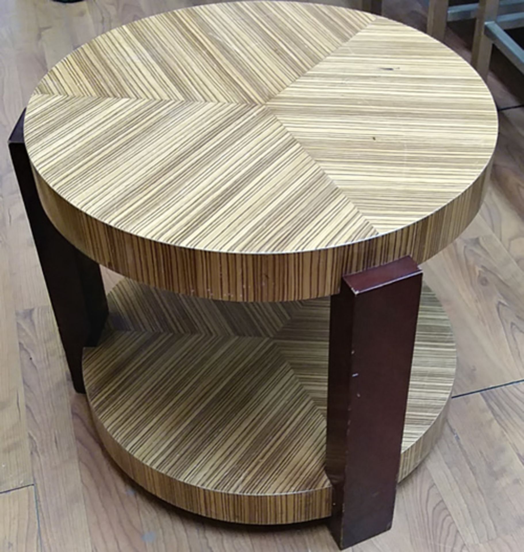 ROUND WOODEN SIDE TABLE (QTY X YOUR BID)