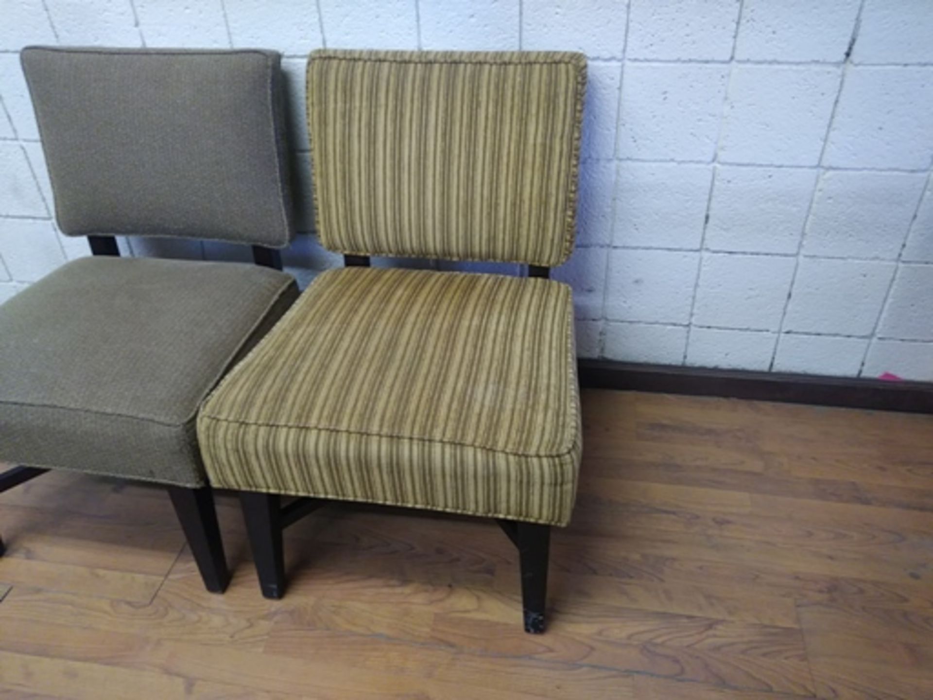BROWN STRIP COLOR SIDE CHAIR (QTY X YOUR BID)