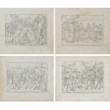 Nine engravings from Bartolomeo Pinelli