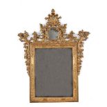 A Louis XIV Venetian gilt wood wall mirror