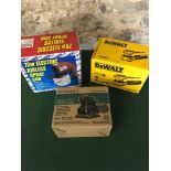 As new Dewalt circular sander, Hitachi orbital sander & Airless spray gun