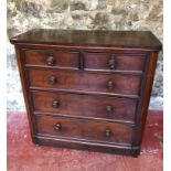 Victorian 2 over 3 Scottish OG chest of drawers