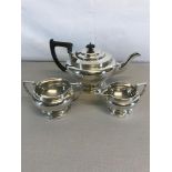 Highly polished EP 3 Piece tea service