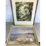 Dawn Mathews artists proof print titled " early Autumn" signed in pencil by artist together with Oil