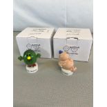 Beswick Mr Men figures "Mr Clumsy & Mr Lazy" Both with boxes & certificates