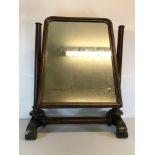 Large Victorian dressing table mirror