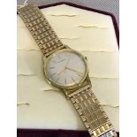 1930's Eterna gents 18ct gold cased automatic watch with 9ct gold straps (47grams including