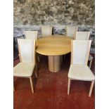 Skovby Danish table with 6 matching chairs