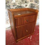 A solid wood side cabinet