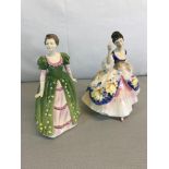 2 Royal Doulton figures "Gemma & Christine"