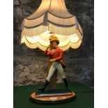 Vintage Johnnie Walker Advertising figure lamp working