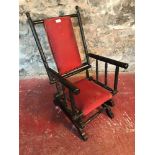 Victorian childs rocking chair