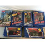 5 GI JOE Collectors figures together with Boxed Action man figure