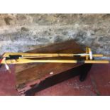 2 Vintage oars & polo sticks