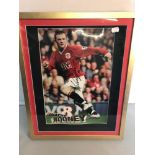 Wayne Rooney signed framed photo. Authenticity sticker to the back as pictured.