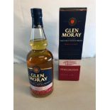 Glen Moray Spreyside single malt whisky Elgin classic. "Cherry cask finish" full sealed and boxed