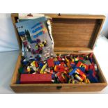 Crate of vintage lego