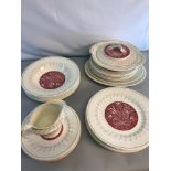 Burleigh ware "Kensington" design dinner set