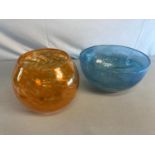 2 Scottish glass bowls