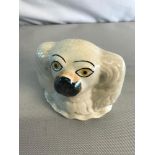 Rare Staffordshire wally dug head bank