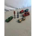 Collection of Meccano Dinky Models to include pre war No.23A Racing car model